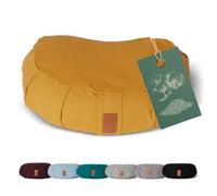 #DoYourYoga Zafu half moon cushion Ganesh, washable cover 100% cotton, 45 x 30 x 14 cm, meditation/sitting/rondo cushion for Yin Yoga