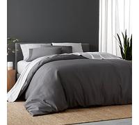 DOZ Duvet Cover Set, 100% Viscose derived from Bamboo, Organically Grown, Buttery Soft, Cooling Duvet Covers, High GSM, 1 Duvet Cover and 2 Pillowcases, 106"x90" (Storm, King/Cal King)
