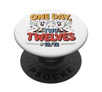Dozen Day December Vibes 12.12 Funny Egg Celebration Tee PopSockets Adhesive PopGrip