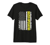Dozer Operator USA Flag Premium T-Shirt