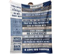 Dozon Son Gifts, Son Birthday Gifts, Son Blanket from Mum Dad, Gift for Sons Adult, Valentines Fathers Day Graduation Presents for Sons Blankets and Throws 150x130cm