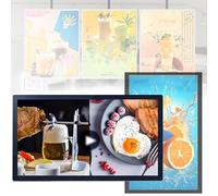 DOZPAL Digital Signage Display Wall Mount Digital Menu Board Advertising Media Player for Restaruant Shopping Mall, Commercial Advertising Machine Video Player 49inch