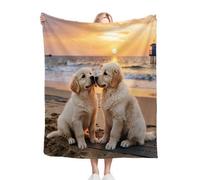Dozrmey Blanket King Size 86x94 Inch Animal Dog, 3D Printed Microfiber Sofa Warm Throw King Size 86 x 94 Inch, Soft Thick Bedspread Blanket for Bed, Living Room, Office W369