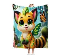 Dozrmey Blanket King Size 86x94 Inch Brown Raccoon, 3D Printed Microfiber Sofa Warm Throw King Size 86 x 94 Inch, Soft Thick Bedspread Blanket for Bed, Living Room, Office L139-