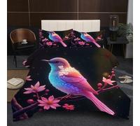Dozrmey Super King Duvet Set | Animal Bird, Expansive Coverage for Large Beds, 200GSM Cotton Fill for Total Warmth, 3D Printed Duvet 102" x 86" + 2 Pillowcases 19" x 29" B369