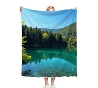 Dozrmey Throw Blanket Double Size Natural Landscape, Soft Thick Flannel Blanket Double Size for Adult Kids, Microfiber Fluffy Flannel Blankets for Bed Sofa Living Room, 60" x 80"#4