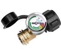 DOZYANT Propane Tank Gauge Level Indicator Leak Detector Gas Pressure Meter Color Coded Universal for Cylinder, BBQ Gas Grill, RV Camper, Heater and More Appliances - Type 1 Connection