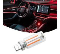 Dozyix Retro USB Night Light, Touch Dimmable Lights,Plug-in USB Car Night Light, Mini LED Bulb for Car, Camping, Gift, Party, Valentine's Day Gift, Bedroom, Desktop Decoration (Red)