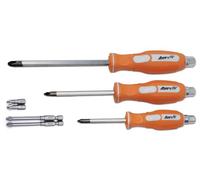 DP 0059-005/006 JIS (Japanese Industrial Standard) 7-Piece JIS Driver Set Includes (3) JIS Screwdrivers (#1, 2, 3) and (4) JIS 1/4" Impact Bits (#2, 3, Short & Long)