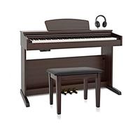 DP-10X Digital Piano by Gear4music + Piano Stool Pack, Dark RW