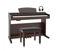 DP-10X Digital Piano by Gear4music + Piano Stool Pack Dark RW
