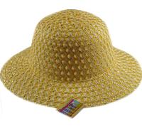 DP Girls Easter Bonnet Hat - Ideal to decorate For School Parade - Yellow / Silver