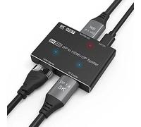 DP to DP+HDMI Splitter 1 in 2 Out MST SST Hub Splitter 8K@30Hz 4K@120Hz DP 1.4 to Direction Converter Multi Screen Transfer