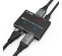 通用 DP to HDMI DP Splitter,8K DP Splitter Displayport to HDMI-compatible + DP dual port Splitter MST SST 8K@30Hz 4K@120Hz For Video and audio