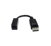 StarTech.com 6in (15cm) DisplayPort to Mini DisplayPort Cable - 4K x 2K UHD Video - DisplayPort Male to Mini DisplayPort Female Adapter Cable - DP Computer to mDP 1.2 Monitor Extension Cable