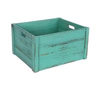 dP3sQ8mXjN CD Storage Rack Vinyl Record Storage Crate, Retro Vintage Case with Handle, Wooden Album Holder Organizer Box(Green)