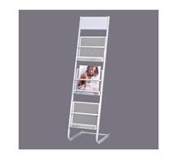 dP3sQ8mXjN Floor Standing Magazine Rack Magazine Holder Information Rack 3 Pocket Newspaper Racks Steel Floor-Standing File Organizer for Magazine Files Newspapers and Document(White)