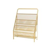 dP3sQ8mXjN Floor Standing Magazine Rack Nordic Light Luxury Magazine Rack Multi-Layer Iron Storage Stand for Books Organizer for Picture(Golden,Small)
