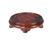 dP3sQ8mXjN Plant Stand Red Sandalwood Round Carving Pedestal Craft Decor Base for Bonsai Vase Teapots(XXX-Large)