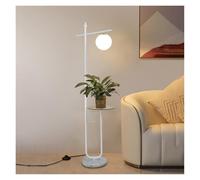 dP3sQ8mXjN Standing Lamps Adjustable Floor Lamps with Tray, Tall Standing lamp for Bedroom Home Decor for Office Cafe Den Living Room(White)