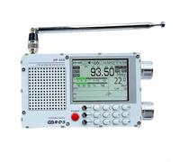 DP666 Full Band Portable Radio, FM AM SW Radio, 2.8 Inch Resistive Touchscreen, RDS Signal Processing, Noise Reduction, Charging Cable(white)