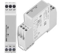 DPA51CM44 3 Phase Monitoring Relay 208-480VAC Wide Voltage Protection with Phase Sequence Out of Phase Detection for 3 Phase Motor DIN Rail Mounting