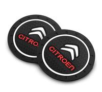 DPBUS 2 PCS Silicone Cup Holder Coasters for Citroen Picasso C2 C3 C4 C5 C1 Elysium Cactus DS3, Auto Mug Mats Insert Embedded in Ornaments Coaster Non Slip Accessories Interior