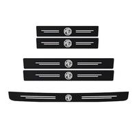 DPBUS 5 Pcs Car Door Sill Protector Strips for MG 3 Hybrid+ Luxury 2024-2026, Carbon Fiber Car Kick Plate Guard Decorative Strips Threshold Protective Film