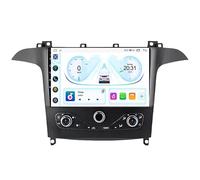 DPBXQ Double Din 9 Inch Android 16 Car Stereo for Ford S-MAX S MAX 1 2006-2015 Bluetooth Car Radio Compatible Mobile Phone Mirror Link Steering Wheel Control FM/AM/RDS Backup Camera