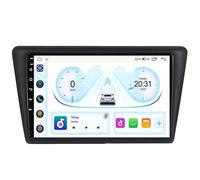 DPBXQ Double Din 9 Inch Android 16 Car Stereo for Rapid 2013-2017 Bluetooth Car Radio Compatible Mobile Phone Mirror Link Steering Wheel Control FM/AM/RDS Backup Camera,8Core4G+WiFi8G+128G