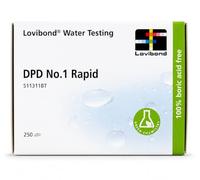 Lovibond - DPD No 1 Rapid Dissolve Tablets | Suitable for Visual & Comparator Testing | Measures Bromine | 250 Tablets