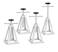 DPD RV Stabilizer Jacks Set of 4 - Aluminum Trailer Stabilizer Jacks Support Up to 7500 Lbs, Adjustable from 11" to 17" - Camper Jacks & Stabilizer Jacks for Travel Trailers & RVs