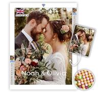 DPDP Custom Diamond Painting Kits for Adults - Personalised Diamond Art with Name, Customized Diamond Painting, Private Custom Your Own Picture, 70x70cm