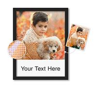 DPDP Custom Diamond Painting Kits with Photo Text - Personalized Diamond Art, Customized Private Picture Arts Craft Decor for Family, Mom, Dad, Kids, Dog, Friends, Loves, 11.8×15.7 Inch, 30x40cm