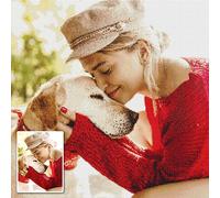 DPDP Diamond Painting Personalised Custom Priviate Photo, 5D Diamonds Art for Adults, Full Drill Embroidery Picture Gifts for Home Decor 90x100cm