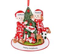 DPDP Personalised Our First Christmas Ornament 2024 - Couples Christmas Ornament, Our First Christmas Together Ornament 2024 with Names and Date, 1st Christmas Together, New Couple Keepsake