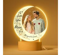 DPDP Personalised Photo Frame with Picture - Valentines Day Gifts for Him Her - Custom Anniversary & Birthday Gifts for Couples Girlfriend Boyfriend Husband or Wife - Perfect Present for Your Partner