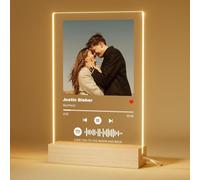 DPDP Personalised Spotify Plaque, Custom Acrylic Song Plaque with Photo, Customized Music Picture Frame, Romantic for Boyfriend Girlfriend Husband Wife