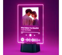 DPDP Personalised Spotify Plaque-Personalised Spotify Plaque with Music and Bluetooth for Listening, Original Gift for Birthdays, Valentine's Day, Couples, Anniversaries, Christmas