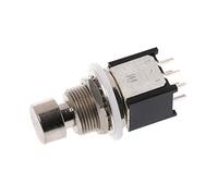 DPDT Momentary On() Foot Switch Guitar Effects Pedal Metal Box Push Button Switch Off Waterproof Momentary Led Control Rocker Lever Handle Start Stop Dimmer Detector Sensor Toggle