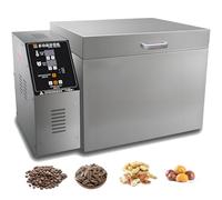 DPDZSW Electric Coffee Roaster Commercial Stainless Steel Nut Bean Roasting Machine 2000g/4000g Roller Type with 30-300℃ Precise Control,Food Grade 304 Liner for Coffee/Beans/Chestnuts/Peanuts Type10