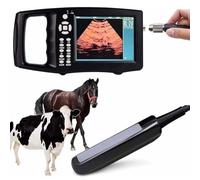 DPDZSW Handheld Veterinary Ultrasound Scanner with Rectal Probe, Portable Livestock B-Ultrasound Machine for Cow, Horse, Large Animal Pregnancy & Health Examination, 5.6 Inch Display