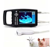 DPDZSW Veterinary Ultrasound Scanner Kit - Portable B-Ultrasound Machine for Farm Animals, Multi-Function Scanner for Pig and Goat Pregnancy Detection ConvexProbe