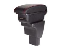 DPEDFVXVMR For Hyundai For Grand For I10 Hb20 HB20s E HB20x 2013-2018 2019 2020 2021 2022 2023 2024 Car Armrest Box Arm Elbow Rest Armrest Storage Box(A-Black red line)