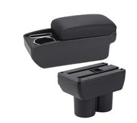DPEDFVXVMR For Suzuki For Jimny JB23 JB43 1998-2017 2016 2015 Car Armrest Box Retrofit Parts Cup Holder Storage Box Accessories Armrest Storage Box(C Black line NO USB)