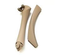 DPEDFVXVMR Vehicle Interior Door Handle for 3 Series E90 E91 E92 316 318 320 325 328i 2004-2012 Car Inner Door Beige Black Inside Pull Handle Outer Cover Trim Set(Beige Right)