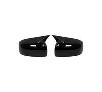DPEDFVXVMR Wing Mirror Housing Black Carbon Side Door Rearview Mirror Cover Cap Trim Shell Sticker Car Styling For Lancer For X 10 For EX For EVO 2013-2016(No light Gloss Black)