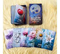DPEHAKMK Flower Wisdom Oracle Deck, Plant Spirit Oracle Cards for Beginners, Psychological Insight, Nature Oracle, Healing, Growth, Love Oracle Deck for Spiritual Guidance
