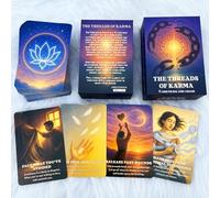 DPEHAKMK Karmic Healing Oracle Cards for Beginners, 75 Shadow Work and Soul Growth Oracle Deck for Releasing Past Wounds, Emotional Healing, Spiritual Awakening and Inner Transformation