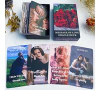 DPEHAKMK Message of Love Oracle Cards, Oracle Cards for Beginners, Including Love, Romance, Twin Flame, Soulmate Messages